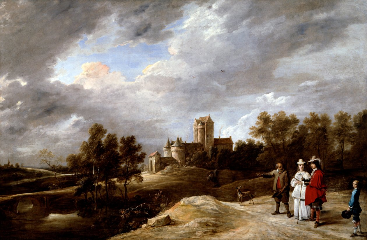 Egy kastély és tulajdonosai alkotó: David Teniers the Younger