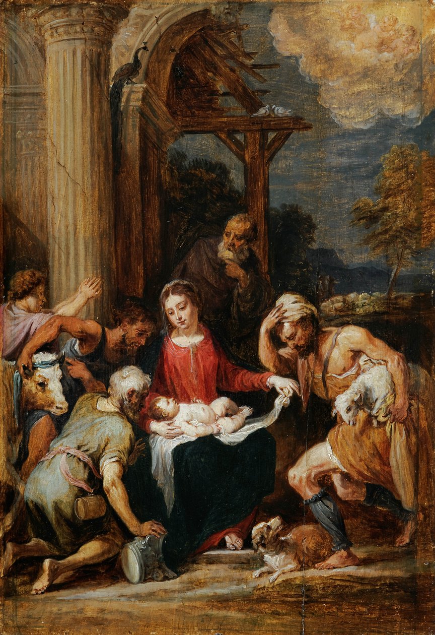 Andrea Schiavone után a Pásztorok imádása alkotó: David Teniers the Younger