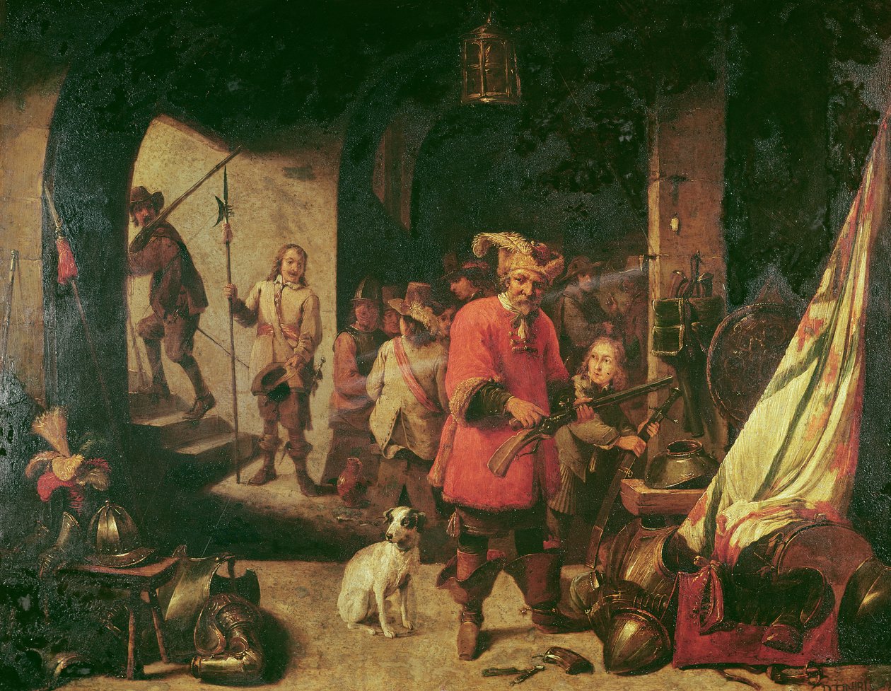 Fegyverraktár, 1667 alkotó: David Teniers the Younger
