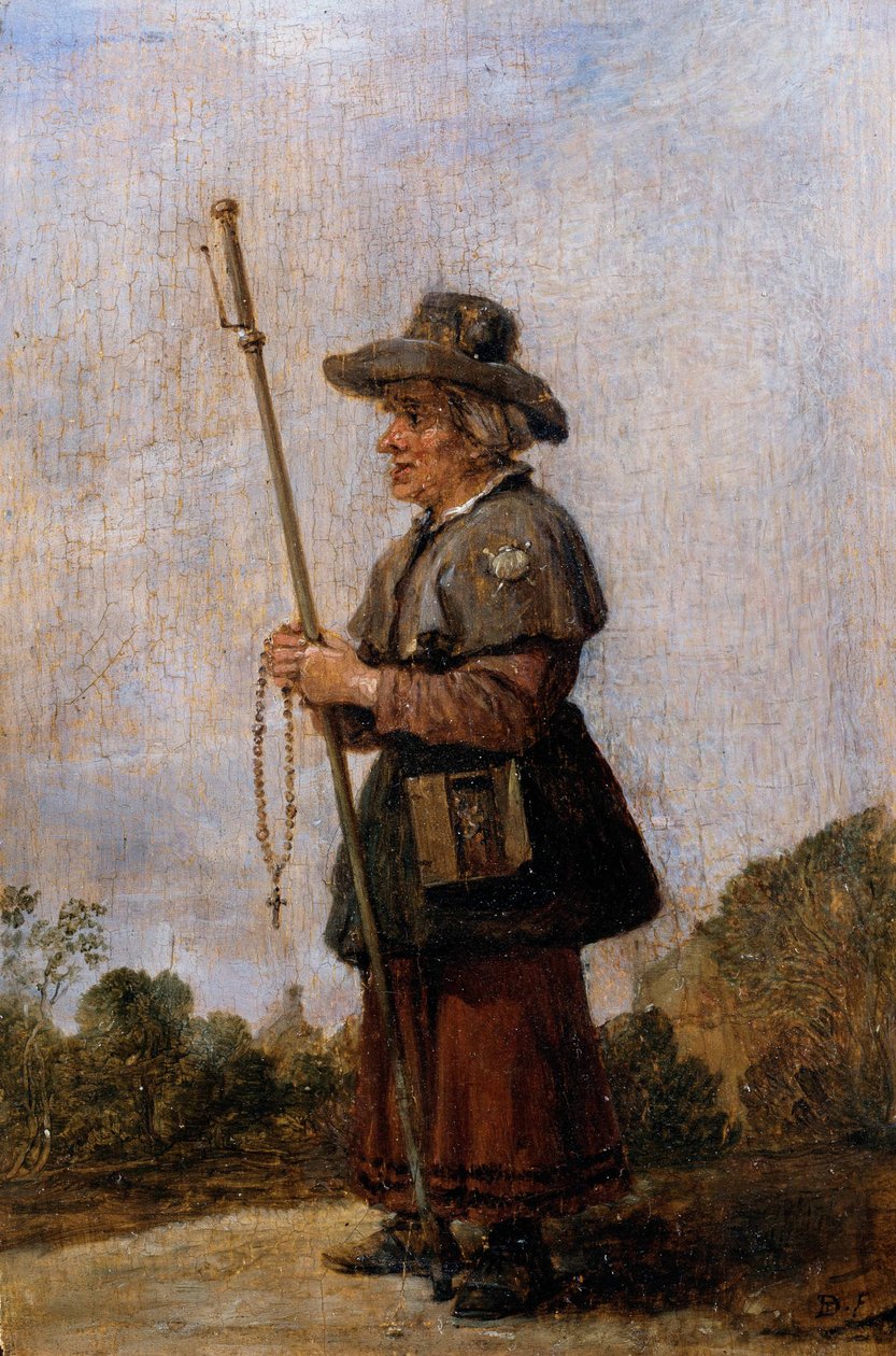 Női zarándok alkotó: David Teniers the Younger