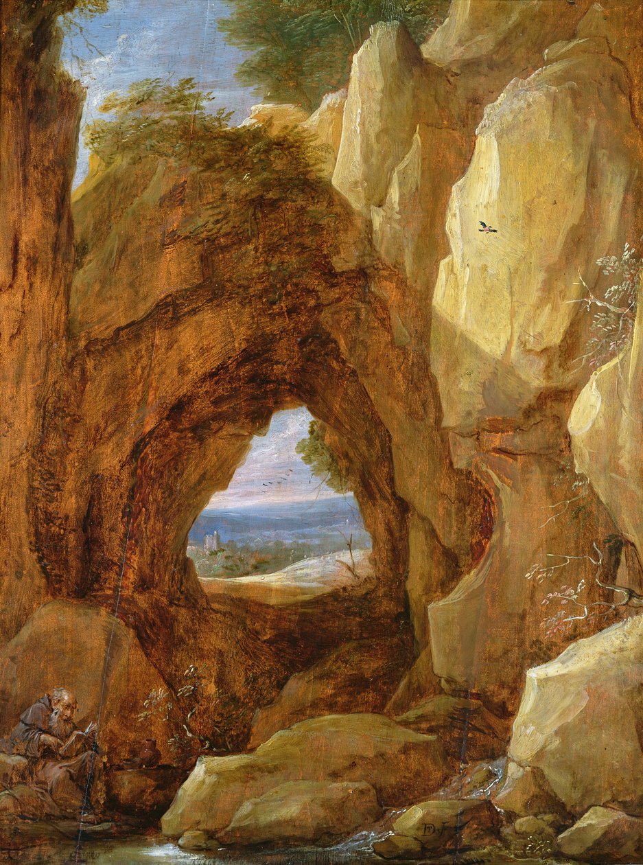 Egy barlang belseje alkotó: David Teniers the Younger