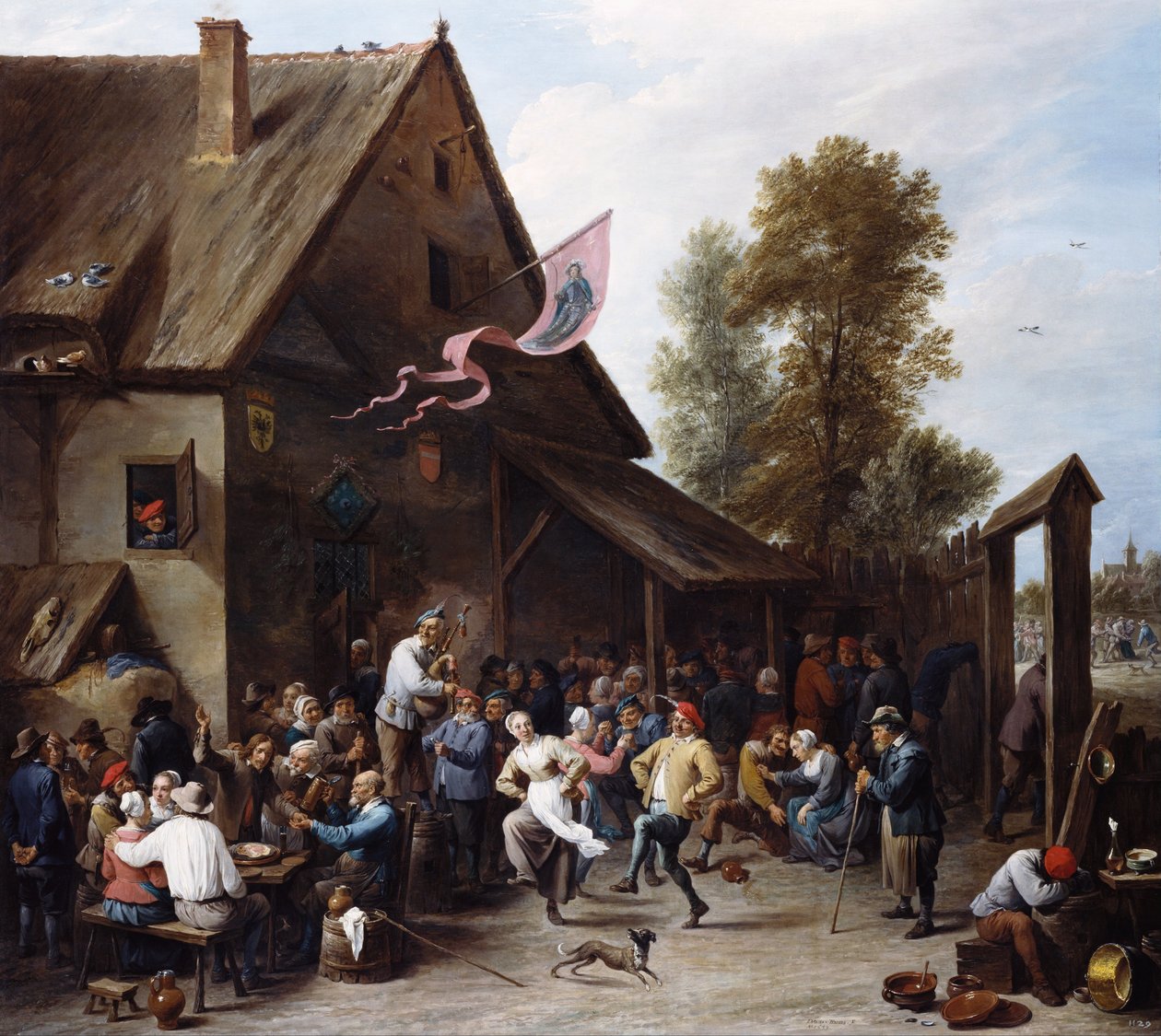Funfair a Szent György -napon alkotó: David Teniers the Younger