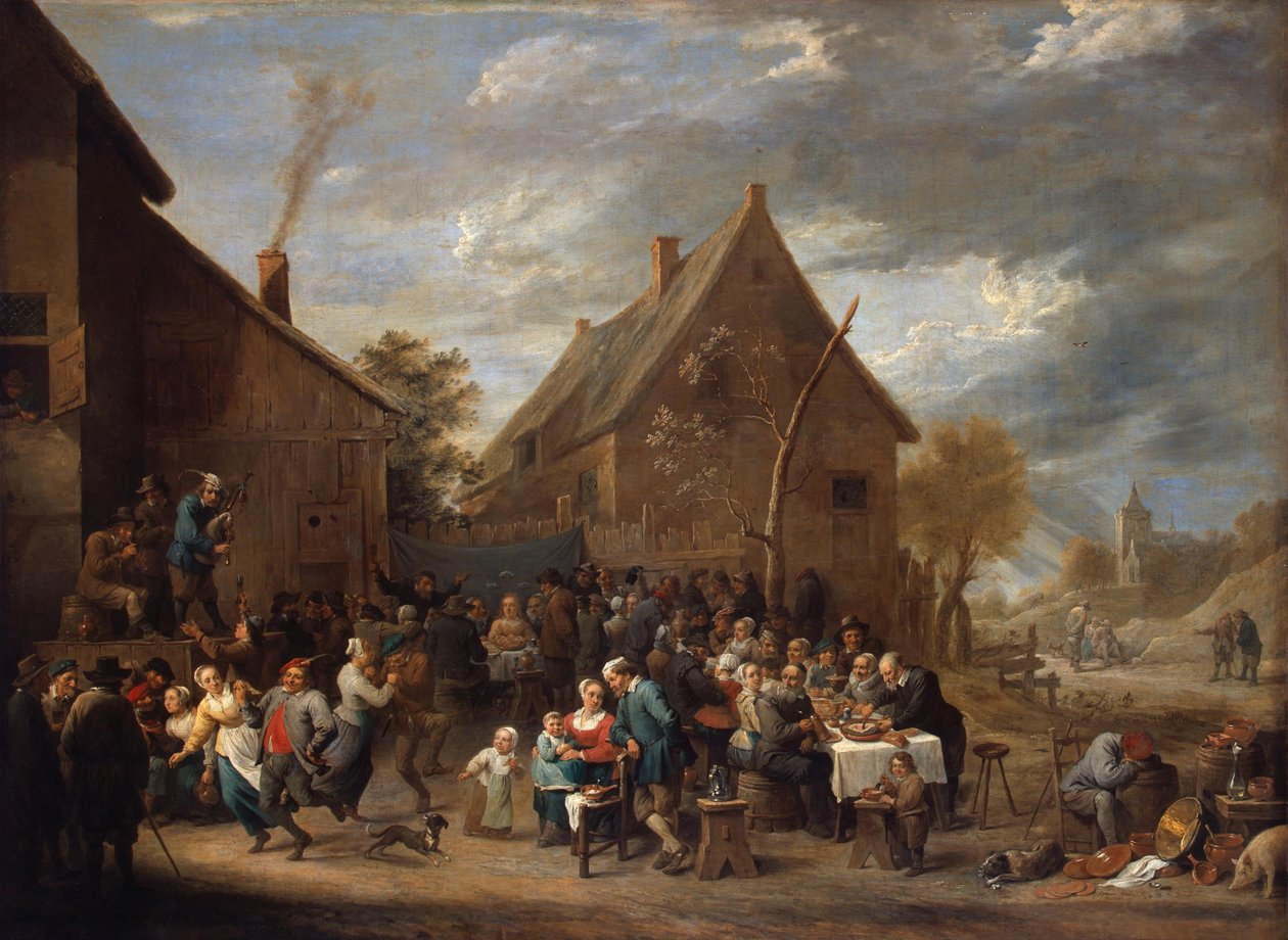 Paraszt esküvő alkotó: David Teniers the Younger