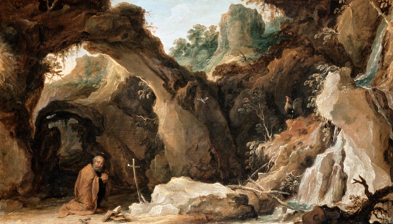 Szent Péter bűnbánatban alkotó: David Teniers the Younger