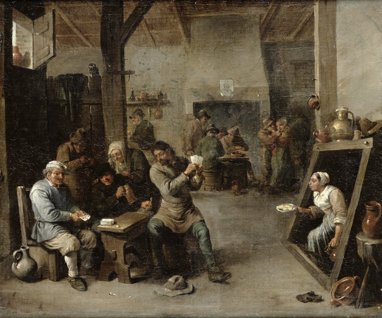 A kártyajátékosok alkotó: David Teniers the Younger