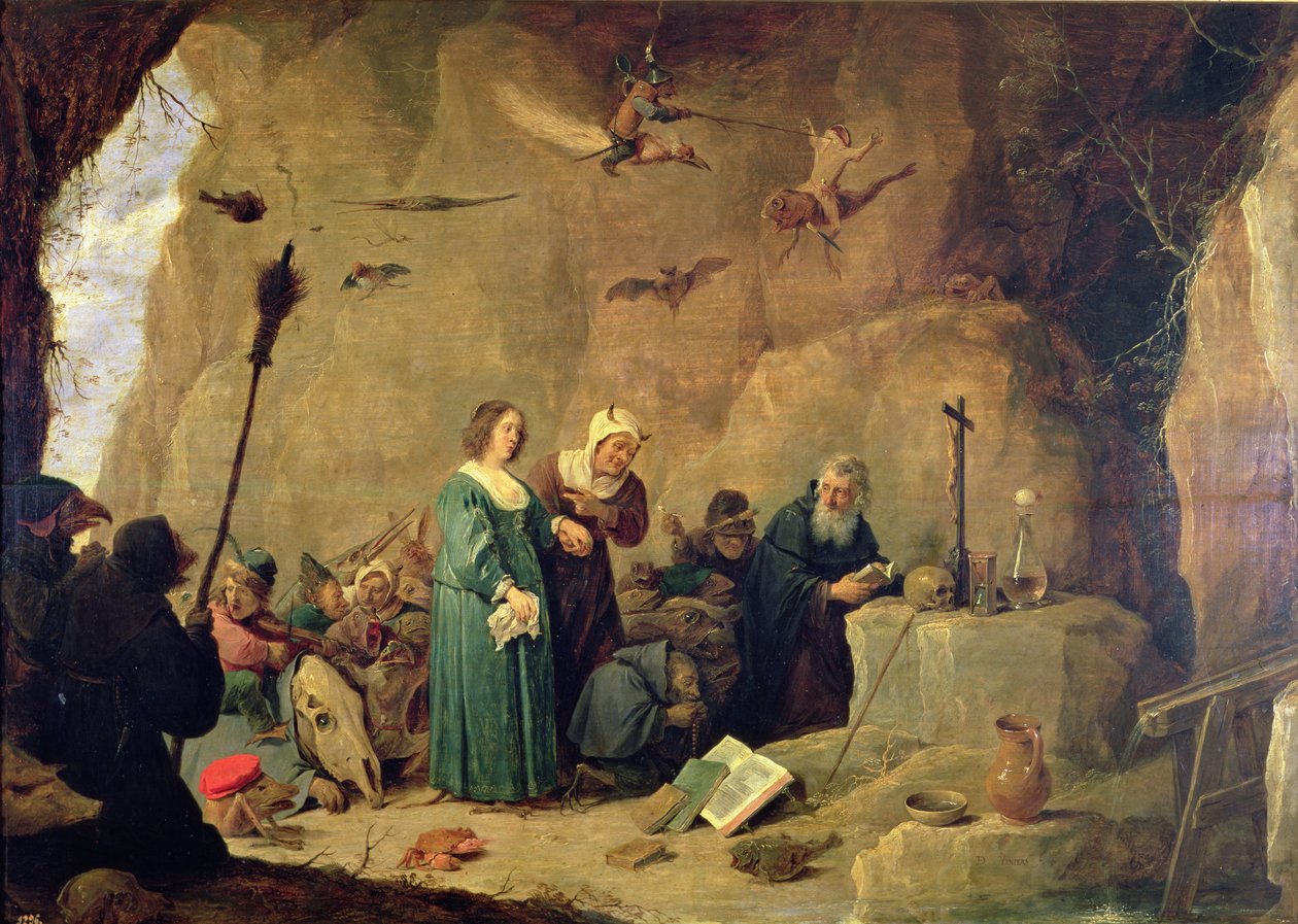 Szent Antal megkísértése, 1820 alkotó: David Teniers the Younger