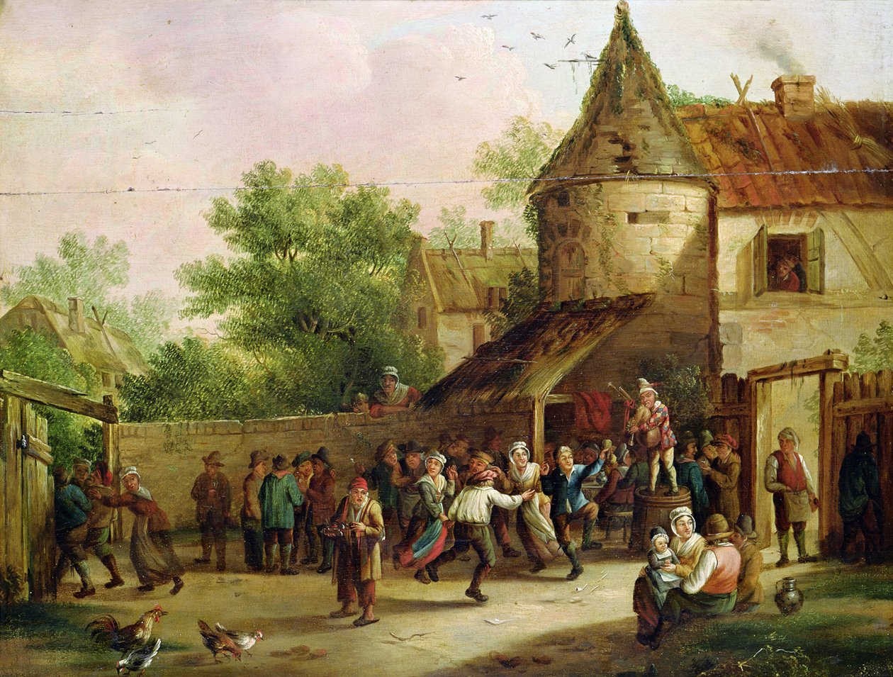 A falusi ünnepség alkotó: David Teniers the Younger