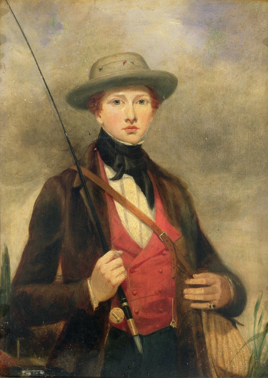 Fiú horgászbottal alkotó: David Wilkie