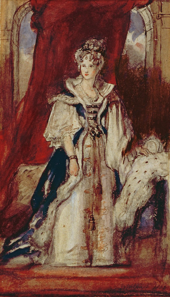 Adelaide királynő (1792-1849) 1836 (toll és wc, papír) alkotó: David Wilkie