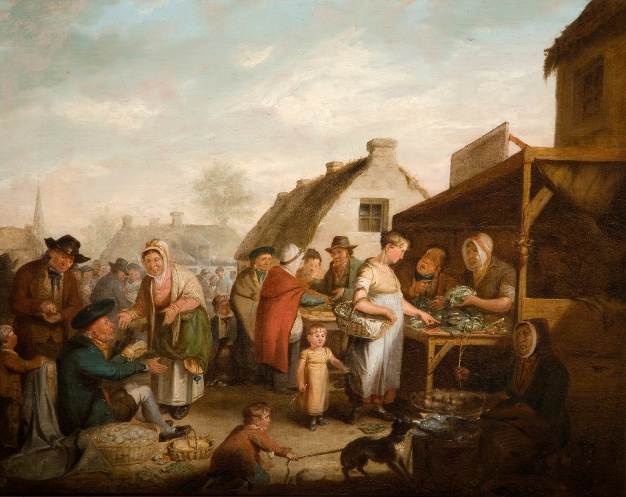 A skót piactér, 1818 alkotó: David Wilkie