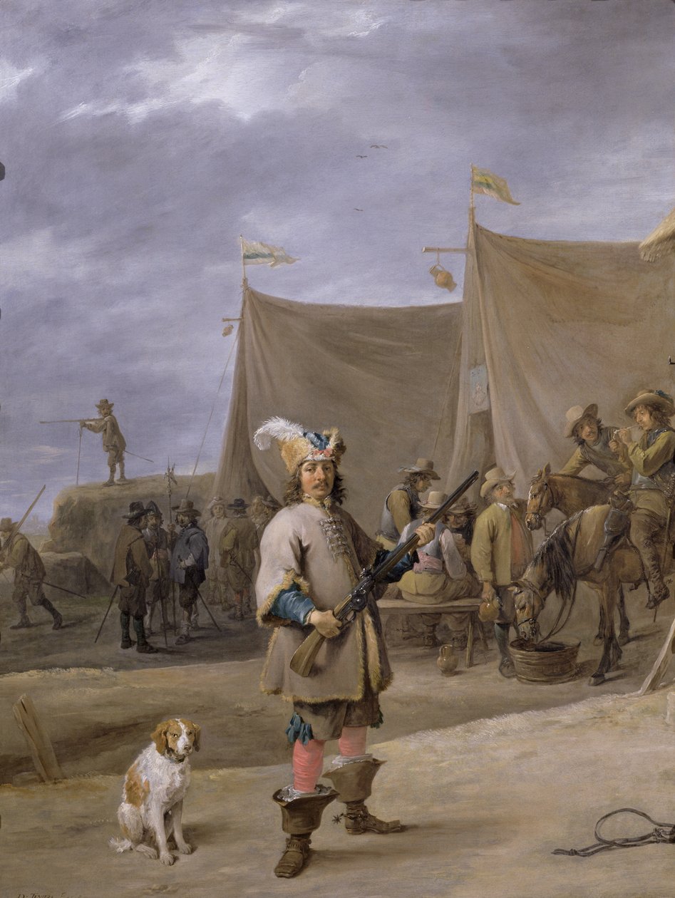 katona, 1640 alkotó: David Teniers the Elder
