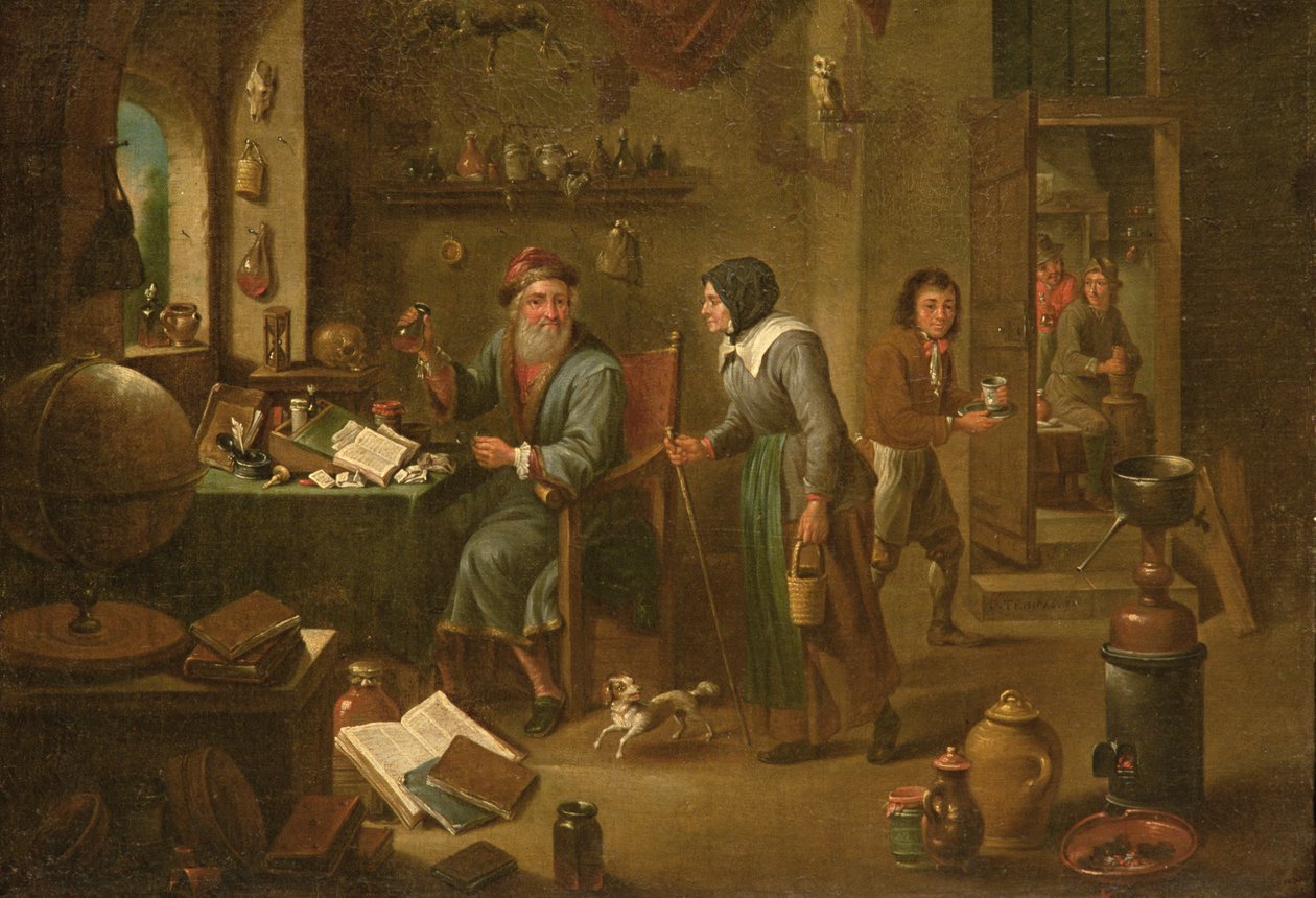 Az alkimista tanulmánya (részletesen lásd: 164373) alkotó: David Teniers the Elder