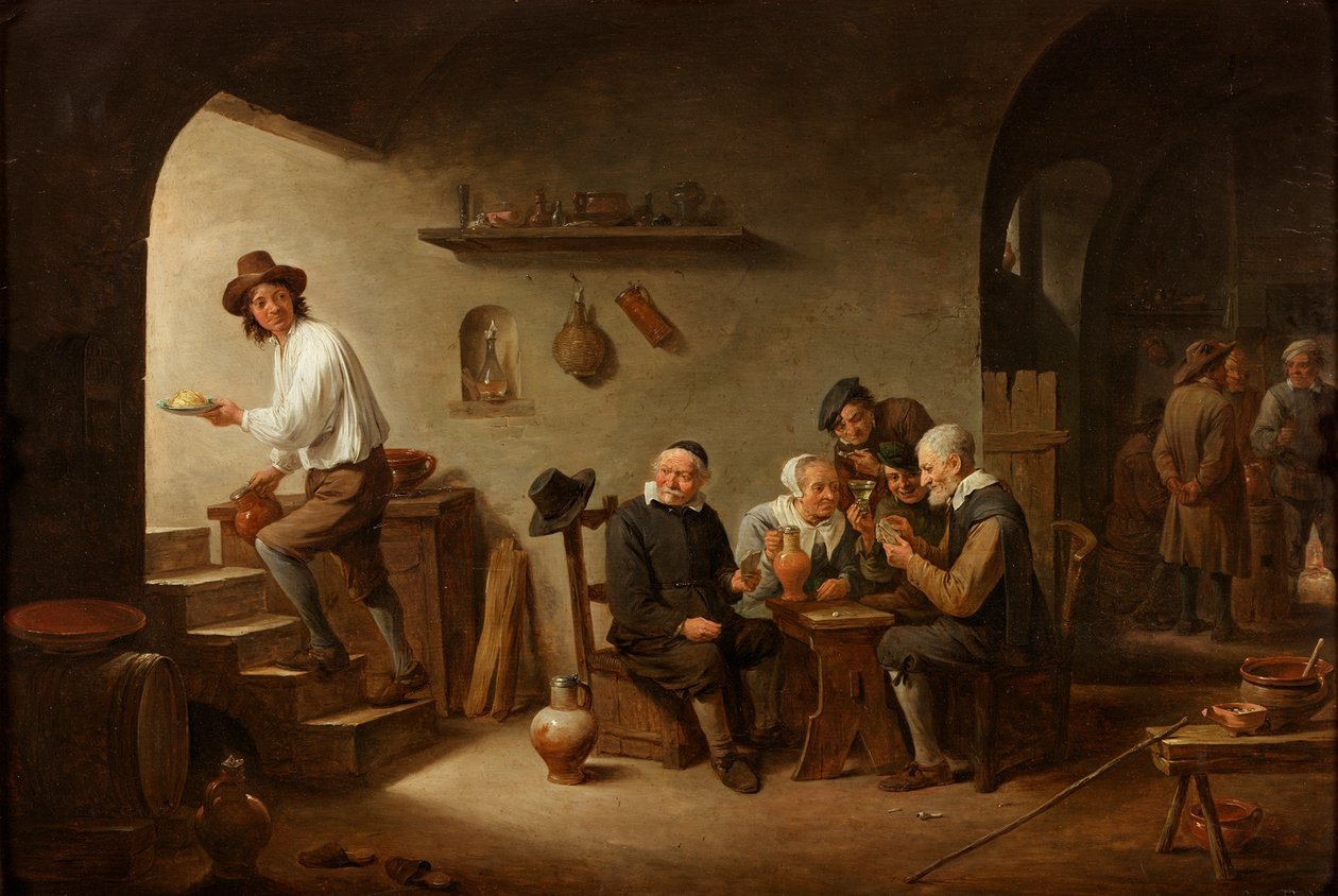 Egy kocsma belseje, 1640 körül alkotó: David Teniers the Younger
