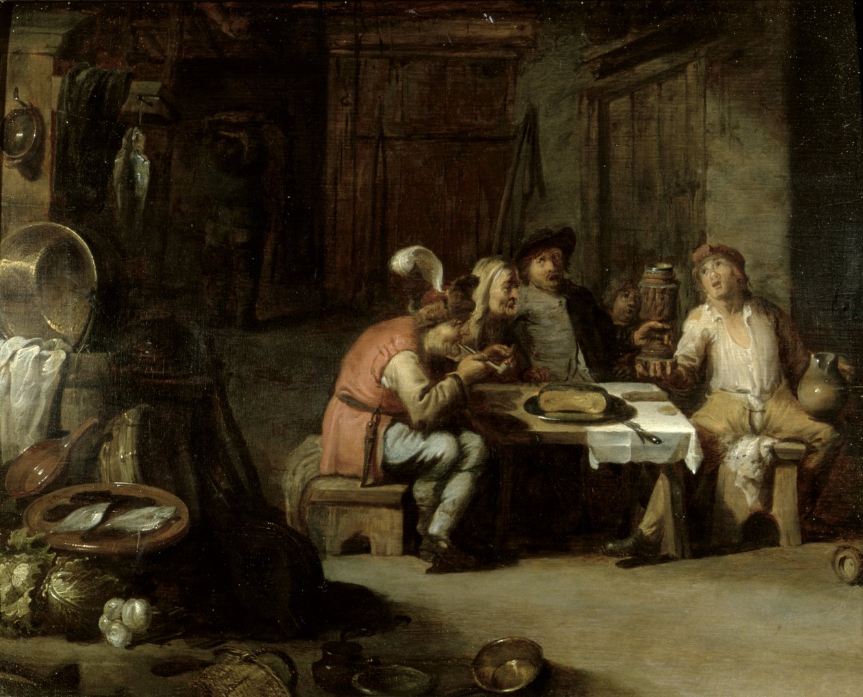 Alehouse belseje, 1630-as évek alkotó: David Teniers the Younger