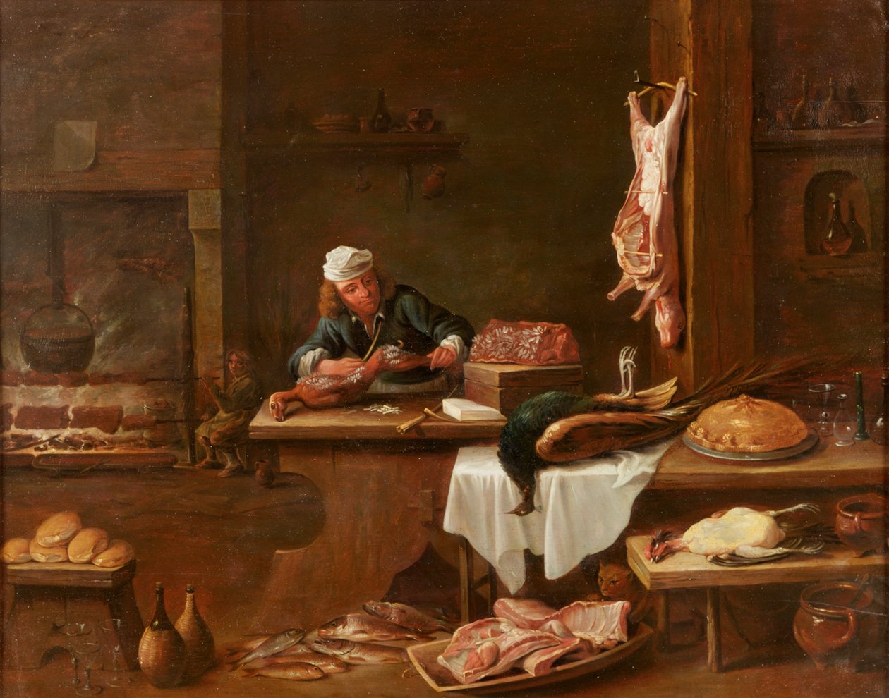 Egy holland kastély konyhája alkotó: David Teniers the Younger