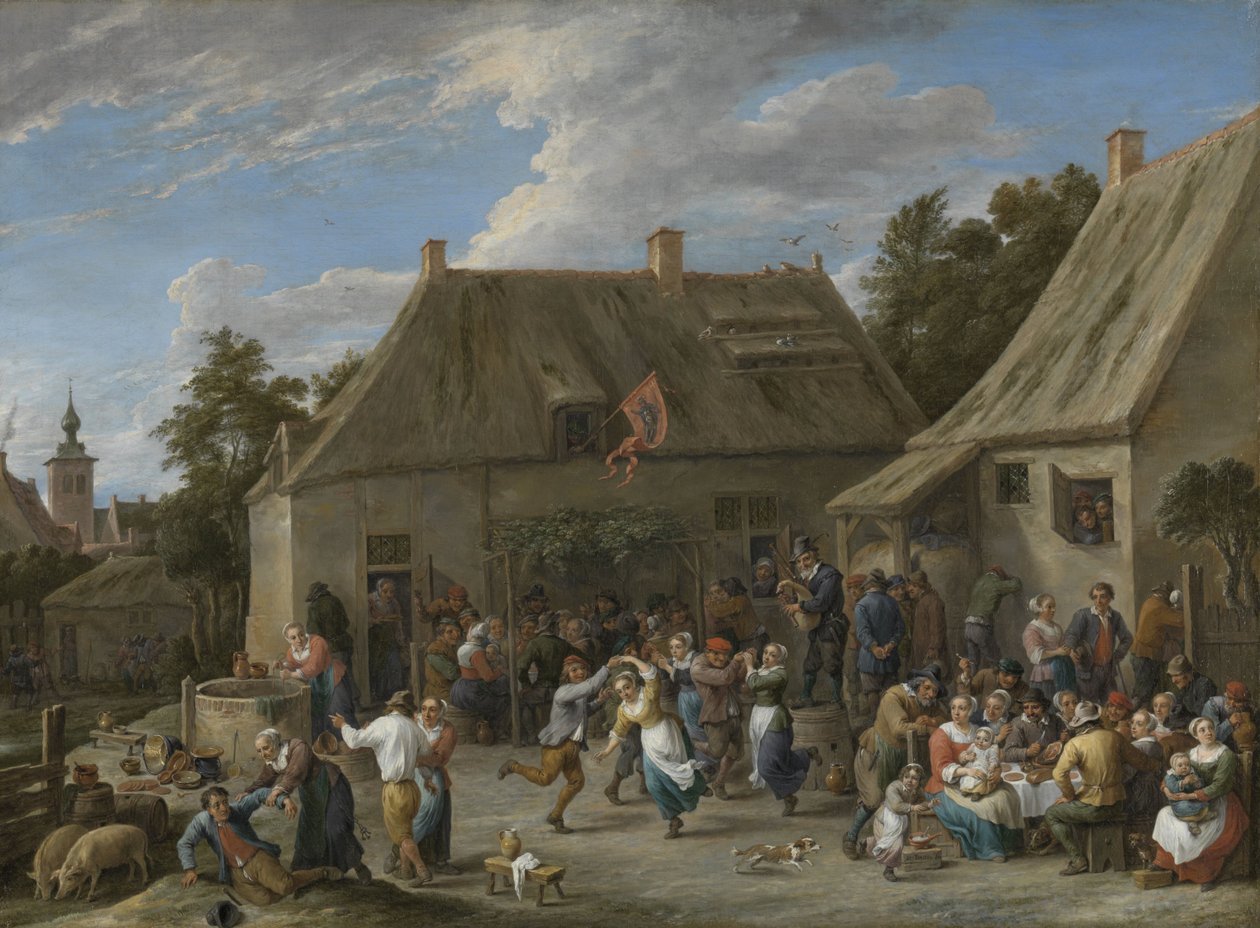 Parasztvásártér, 1665 körül alkotó: David Teniers the Younger