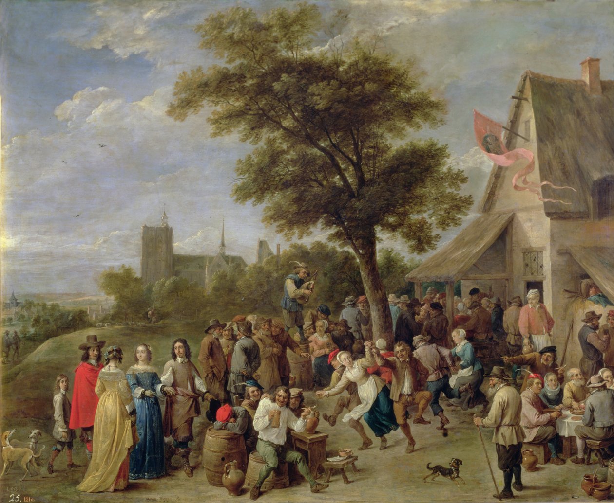 Parasztok mulatsága, 1650 körül alkotó: David Teniers the Younger