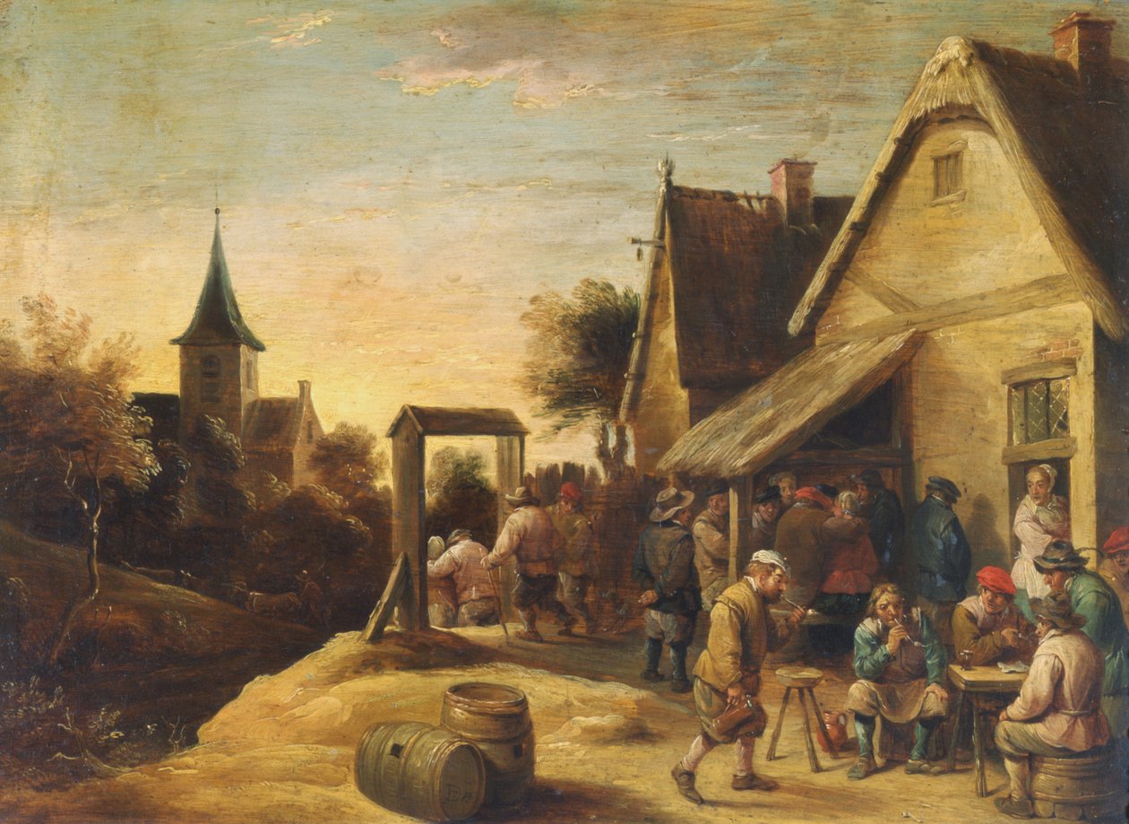 Taverna a vidéken alkotó: David Teniers the Younger
