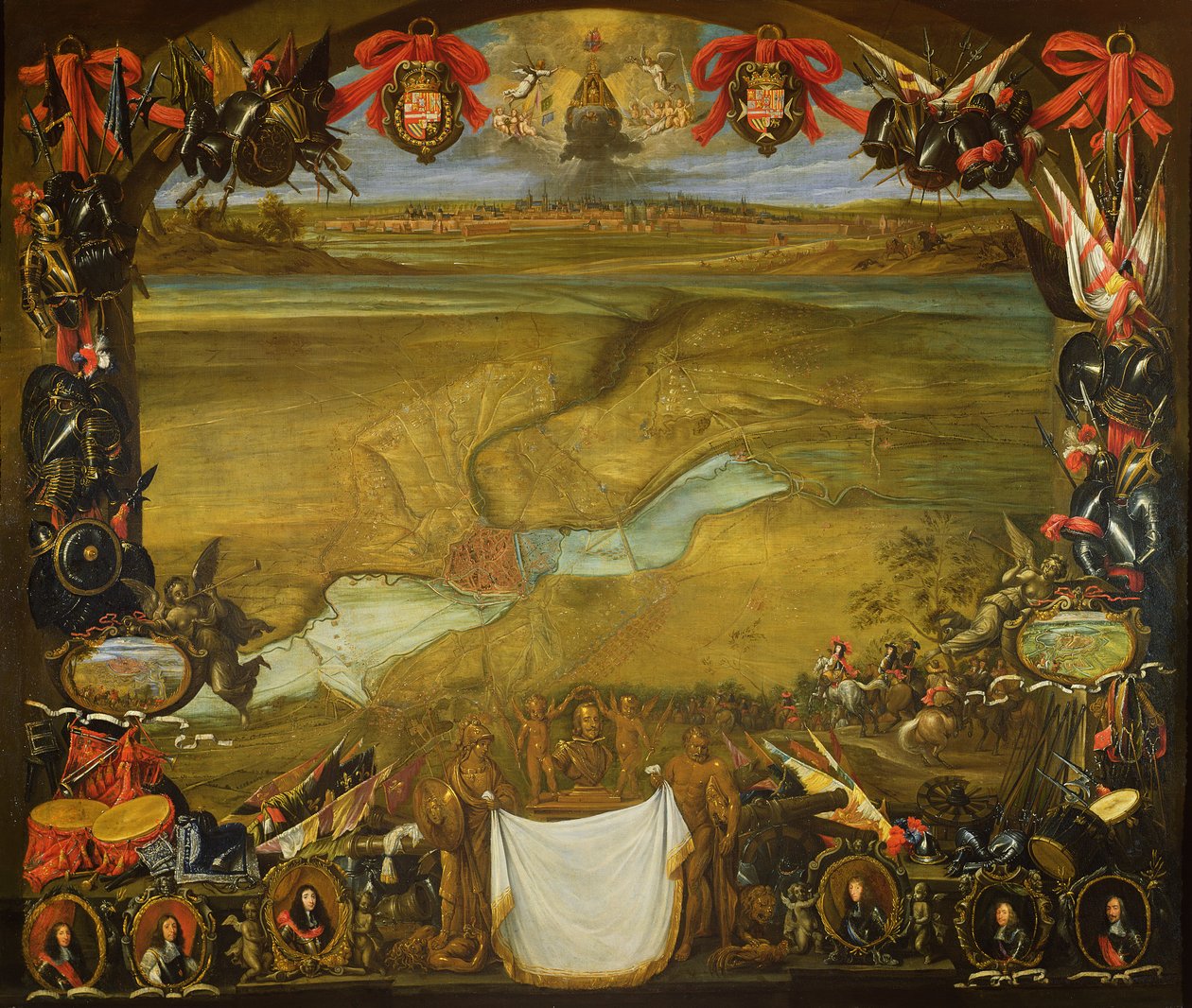 A franciák által ostromlott Valenciennes városát az osztrák Don Juan mentette meg, 1656. szeptember 16. alkotó: David Teniers the Younger