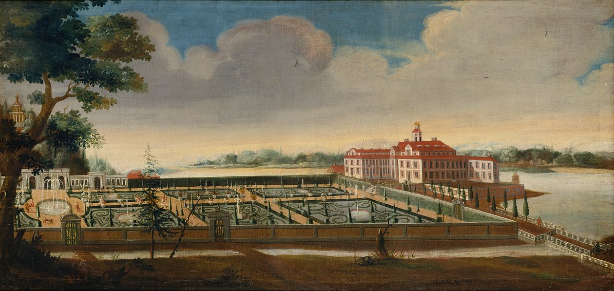 Az Ulriksdal-palota kilátása délről, 1732 alkotó: David von Coln