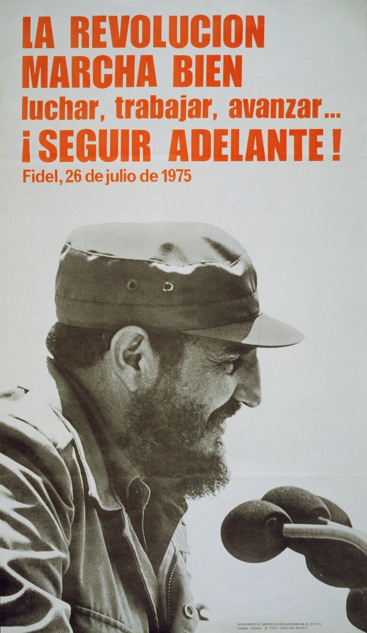 Poszter Fidel Castróval alkotó: John Ward Dunsmore