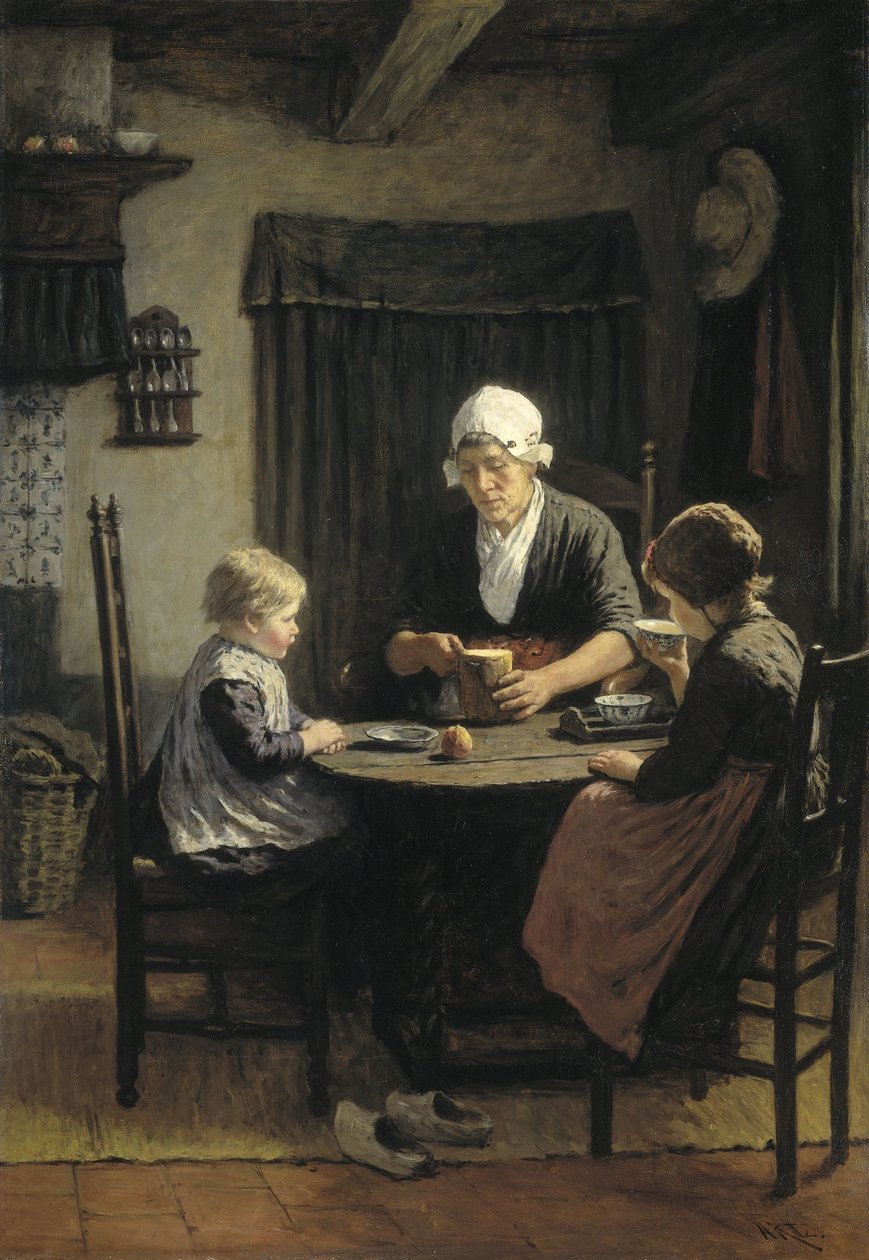 Nagymamánál alkotó: David Adolph Constant Artz