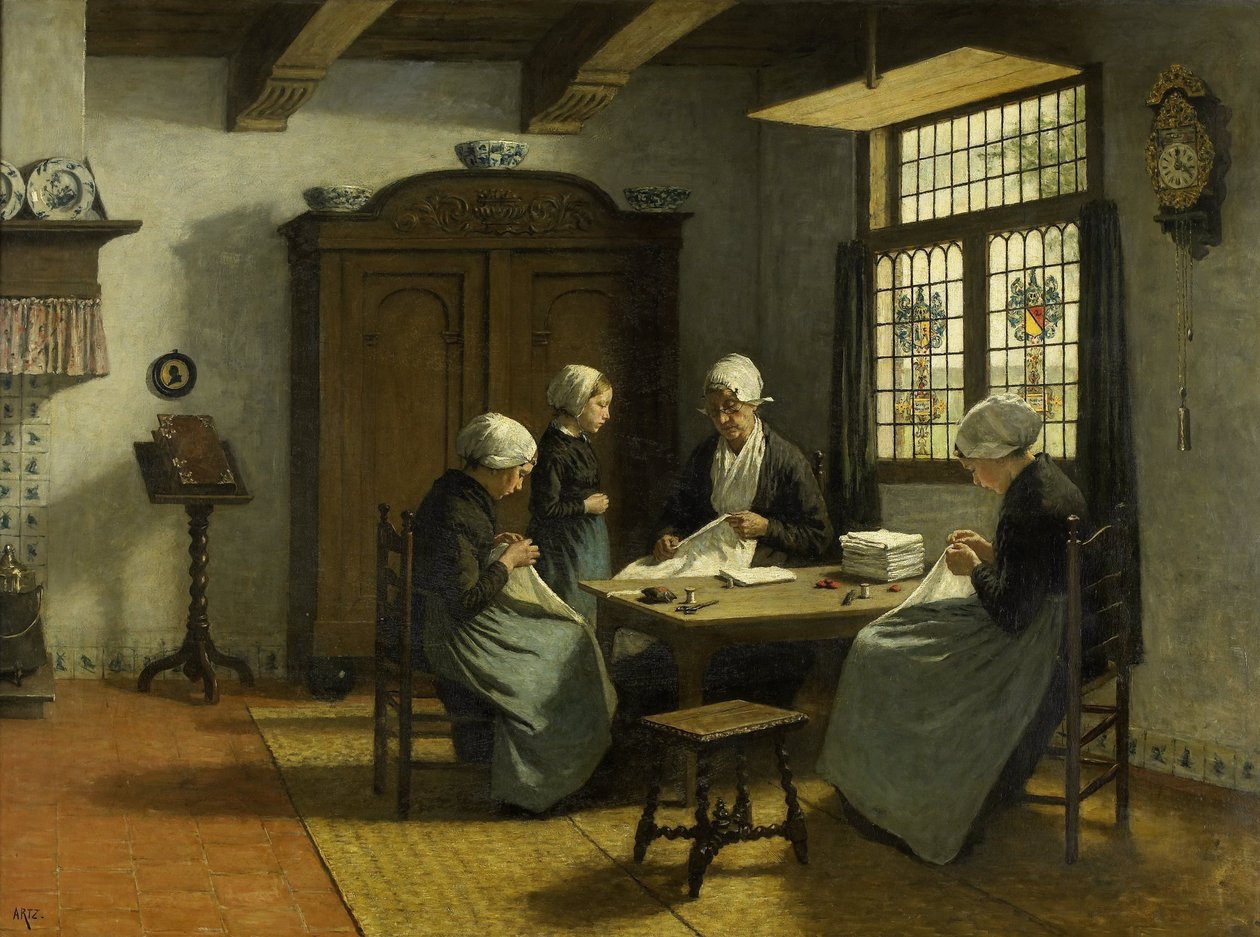 A Katwijk-Binnen-i árvaházban alkotó: David Adolph Constant Artz