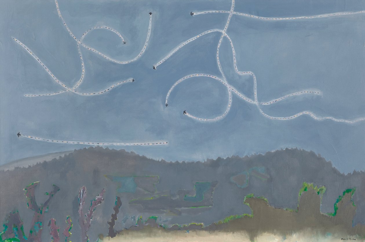 Martins Flying at Dusk, Catus, 1995-96 körül (olaj, vászon) alkotó: David Alan Redpath Michie