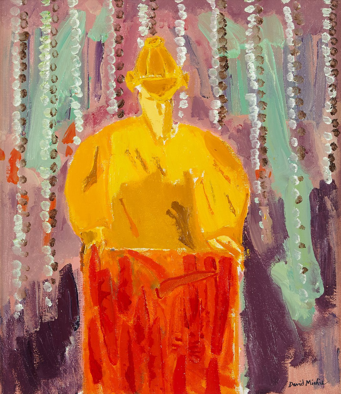 Nő sárgarépával, 2003 körül (olaj, vászon) alkotó: David Alan Redpath Michie