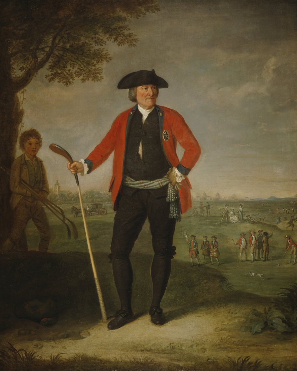 William Inglis, 1712 körül - 1792. Sebész és az Edinburgh-i Golfozók Tiszteletreméltó Társaságának kapitánya. alkotó: David Allan