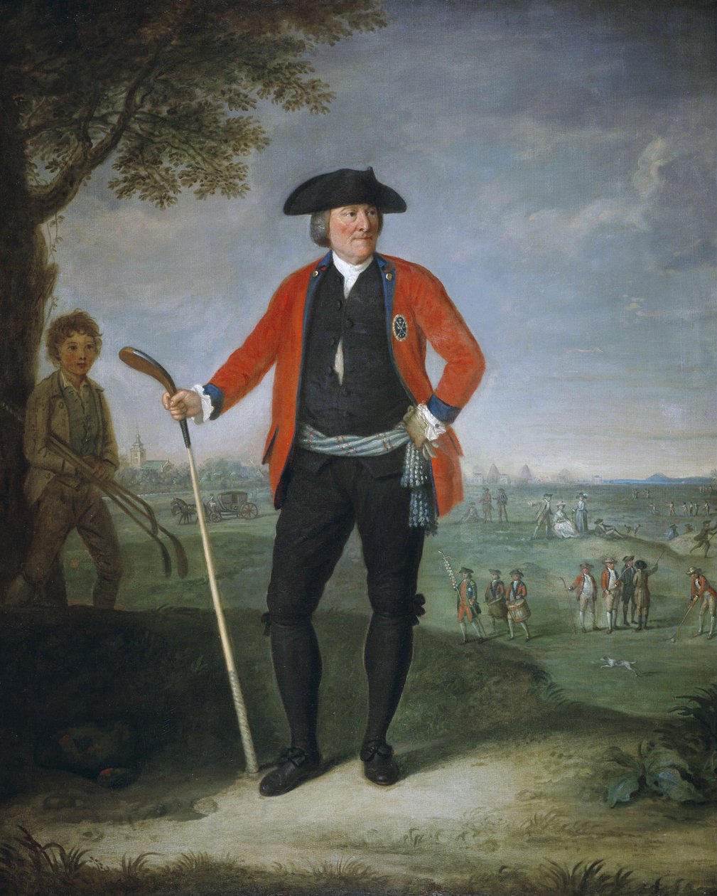 William Inglis, 1712 körül - 1792. Sebész és az Edinburgh-i Golfozók Tiszteletreméltó Társaságának kapitánya. alkotó: David Allan