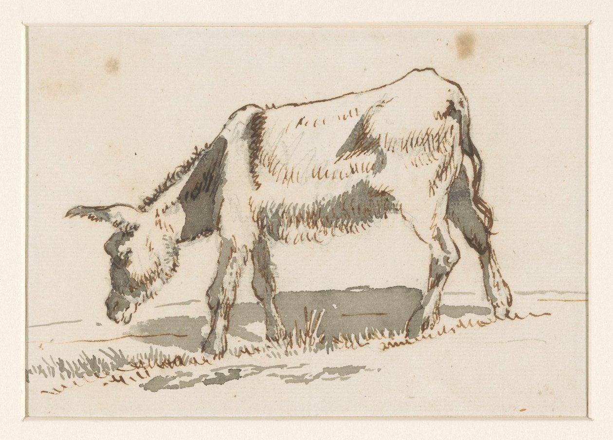 Legelő szamár, balról alkotó: David Alphonse de Sandoz Rollin