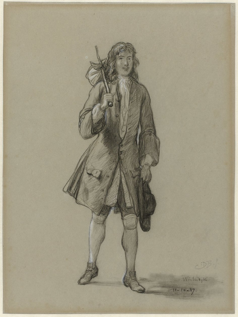 Ferdinand Huyck visszatér külföldről. Illusztráció Jacob van Lennep azonos című könyvéhez alkotó: David Bles