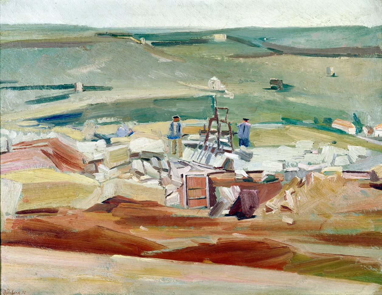 "The Quarry Men", 1925. alkotó: David Bomberg