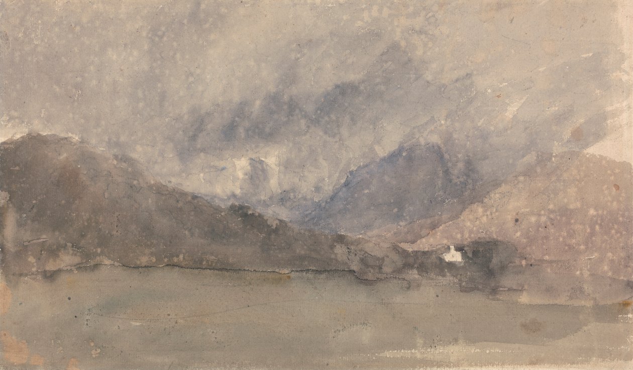 Curig kápolna, Caernarvonshire, Wales alkotó: David Cox