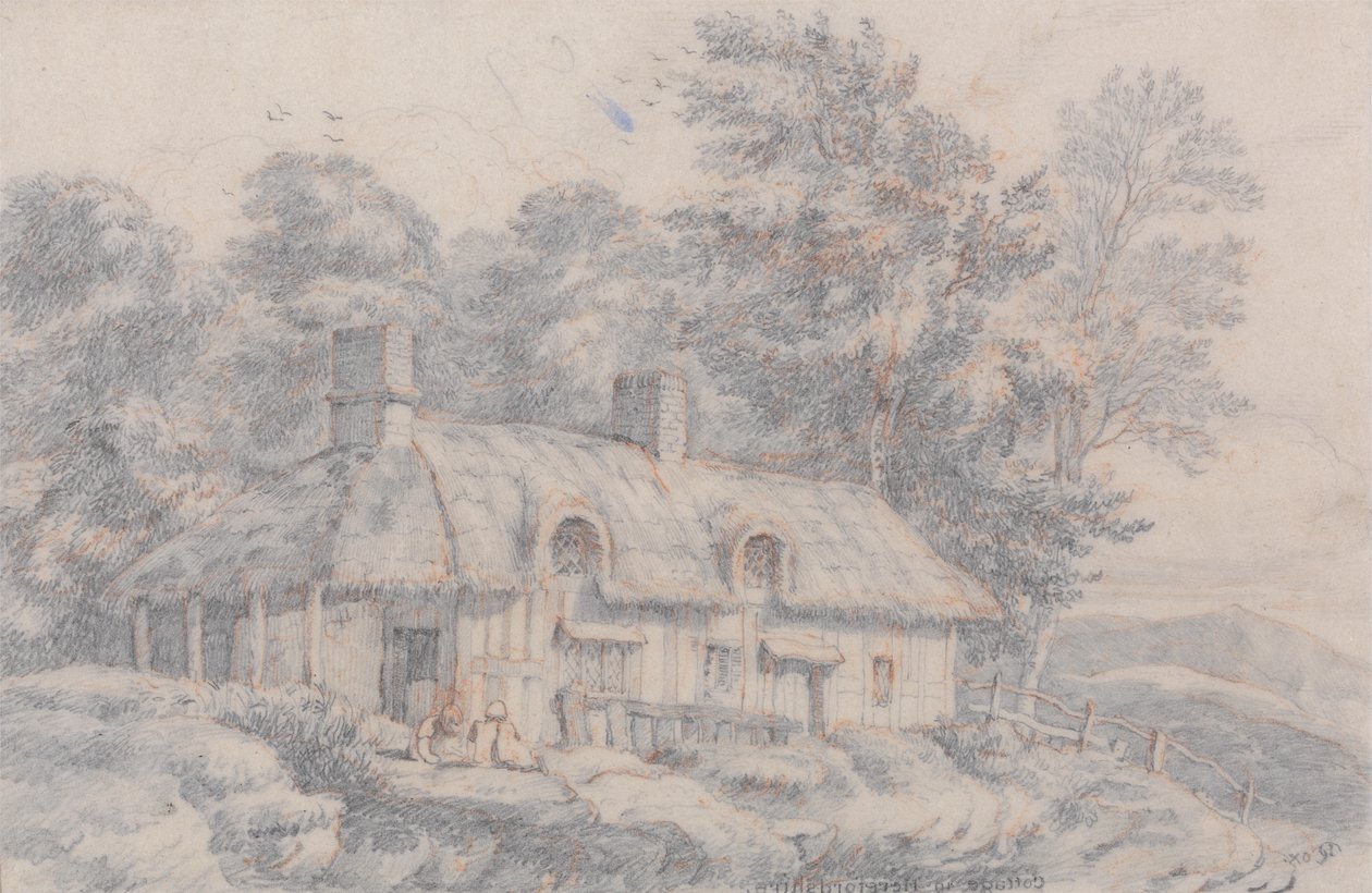 Kunyhó Herefordshire-ben alkotó: David Cox