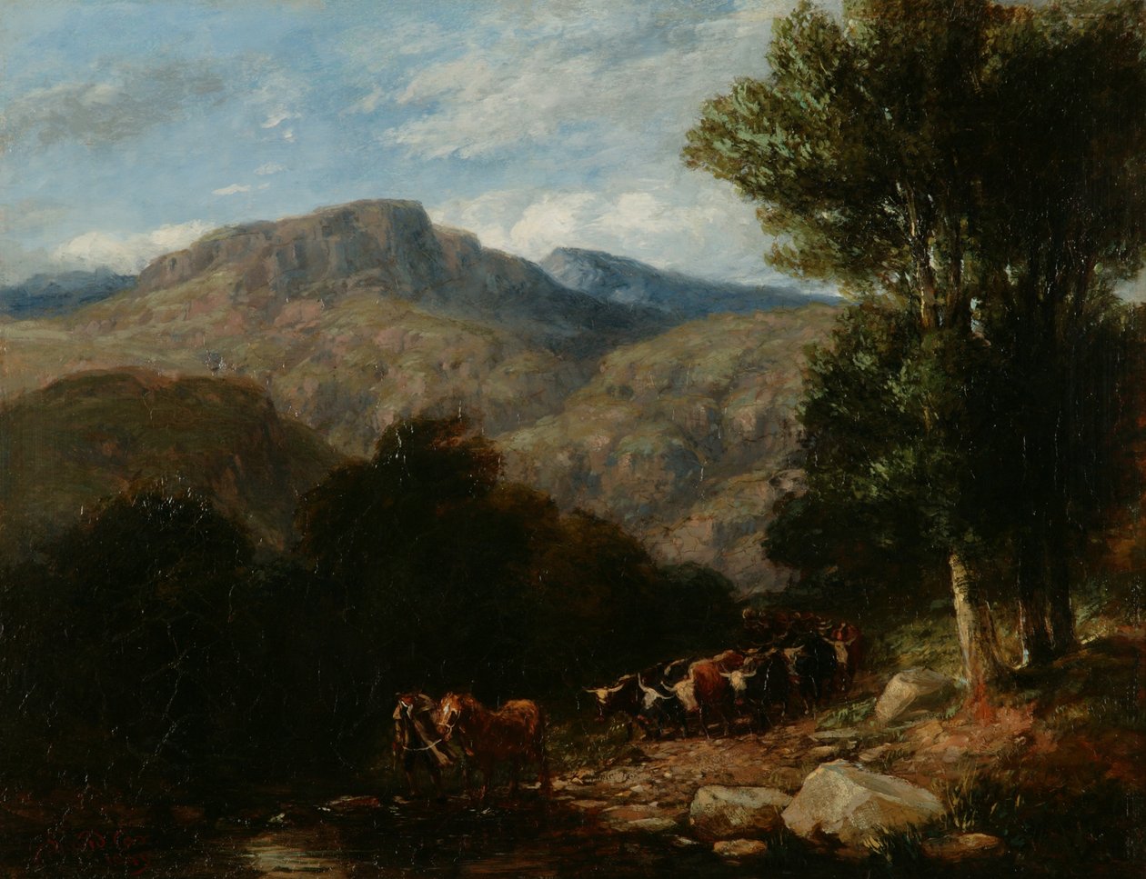 Átkelés a Fordon alkotó: David Cox