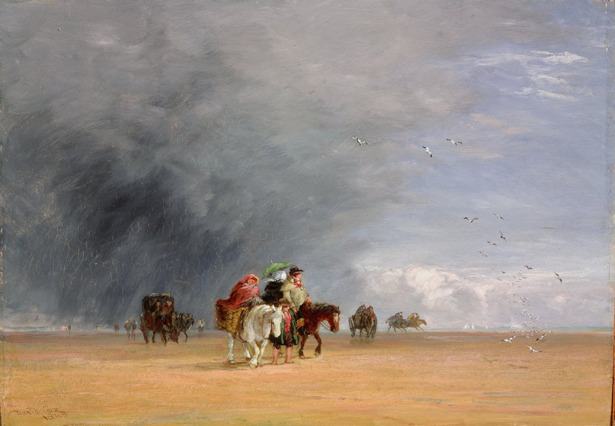 Átkelés a homokon, 1848 alkotó: David Cox