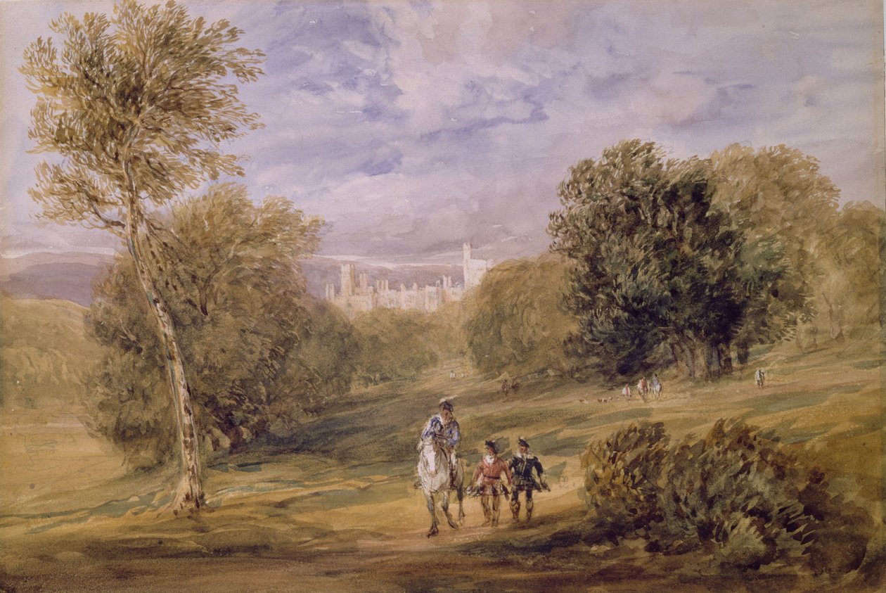 Haddon Hall a Parkból, 1831 alkotó: David Cox