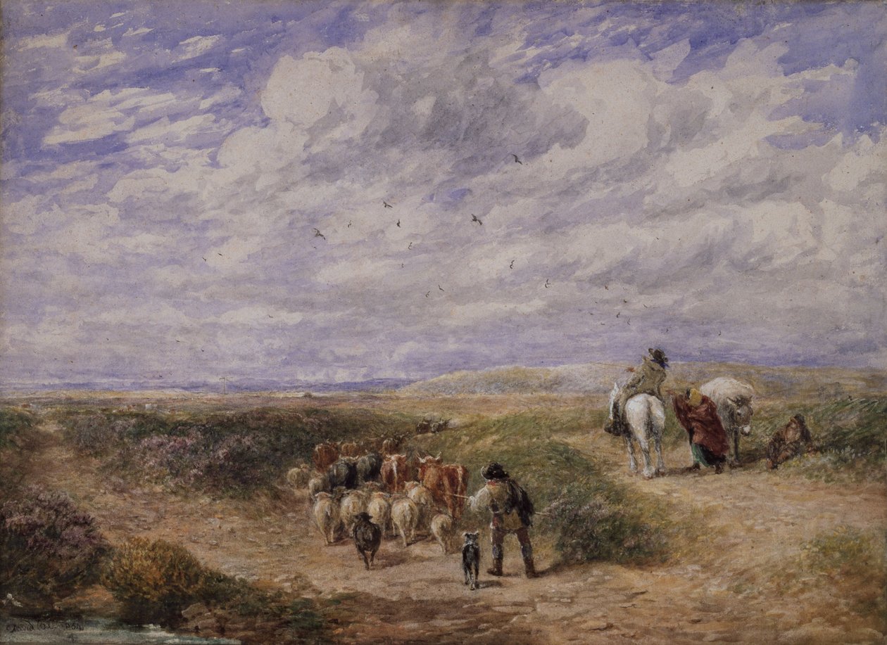 Tartsa a bal utat, 1854 alkotó: David Cox