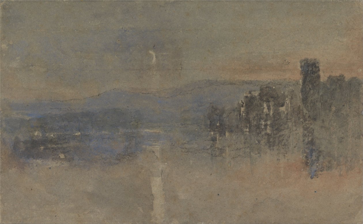 Holdfény tájkép alkotó: David Cox