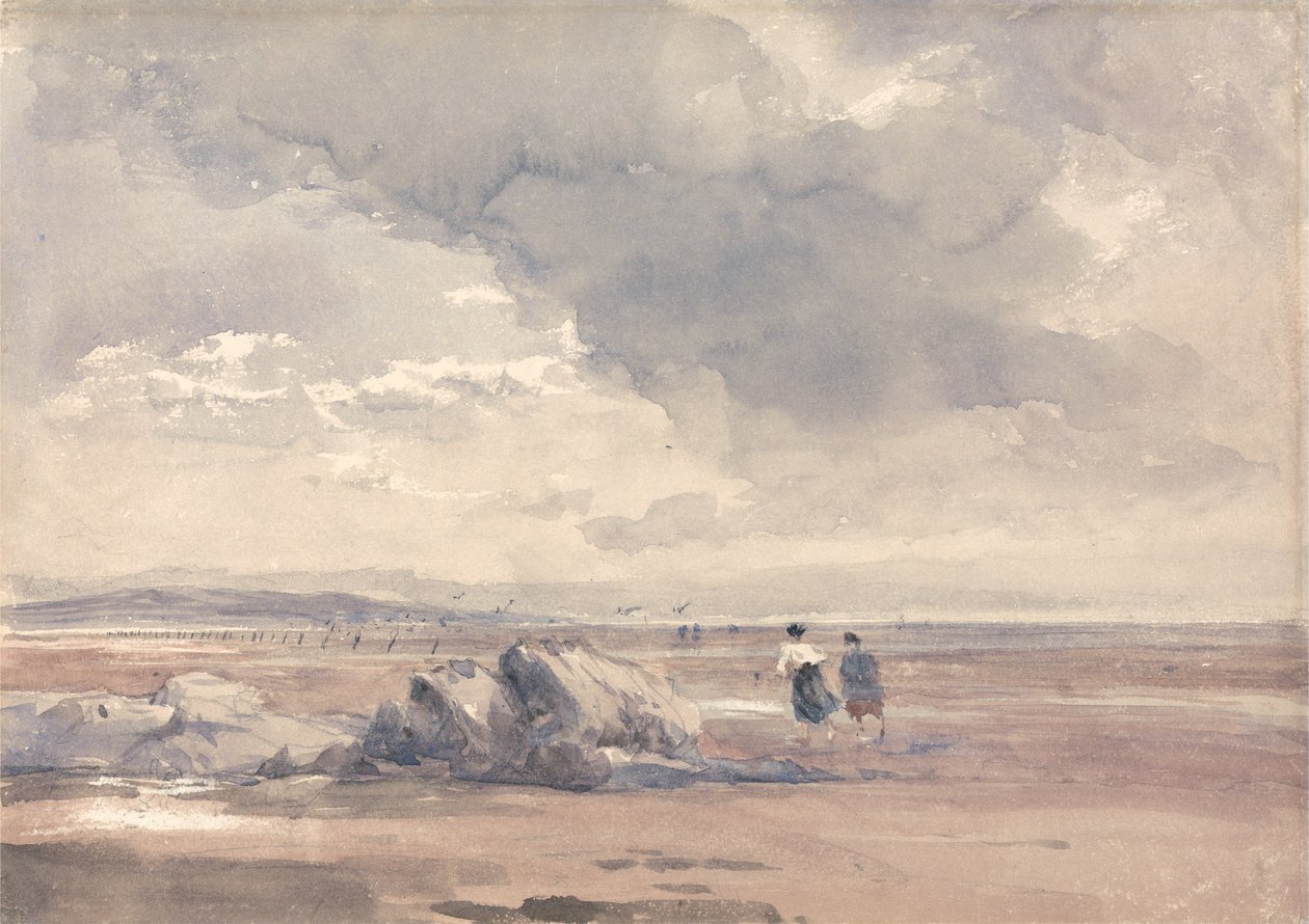 Lancaster homokján, apály idején alkotó: David Cox