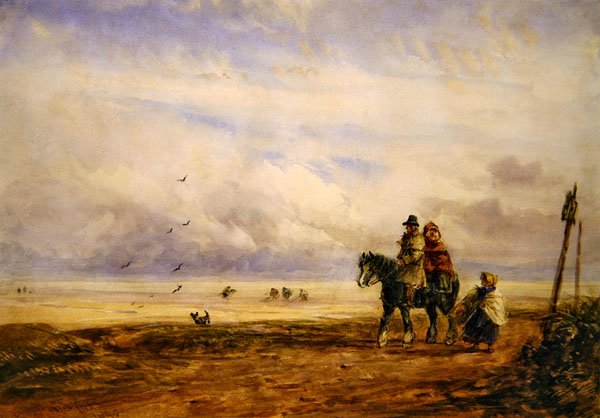 A parton (akvarell, papír) alkotó: David Cox