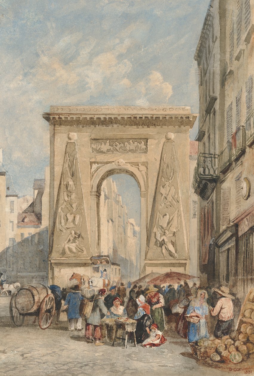Porte Saint Denis, Párizs alkotó: David Cox
