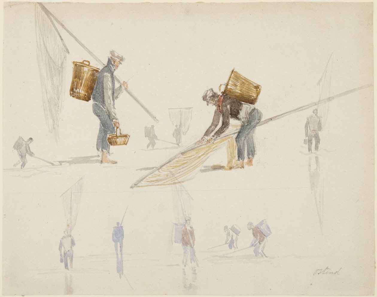 A halászokról szóló tanulmányok alkotó: David Cox