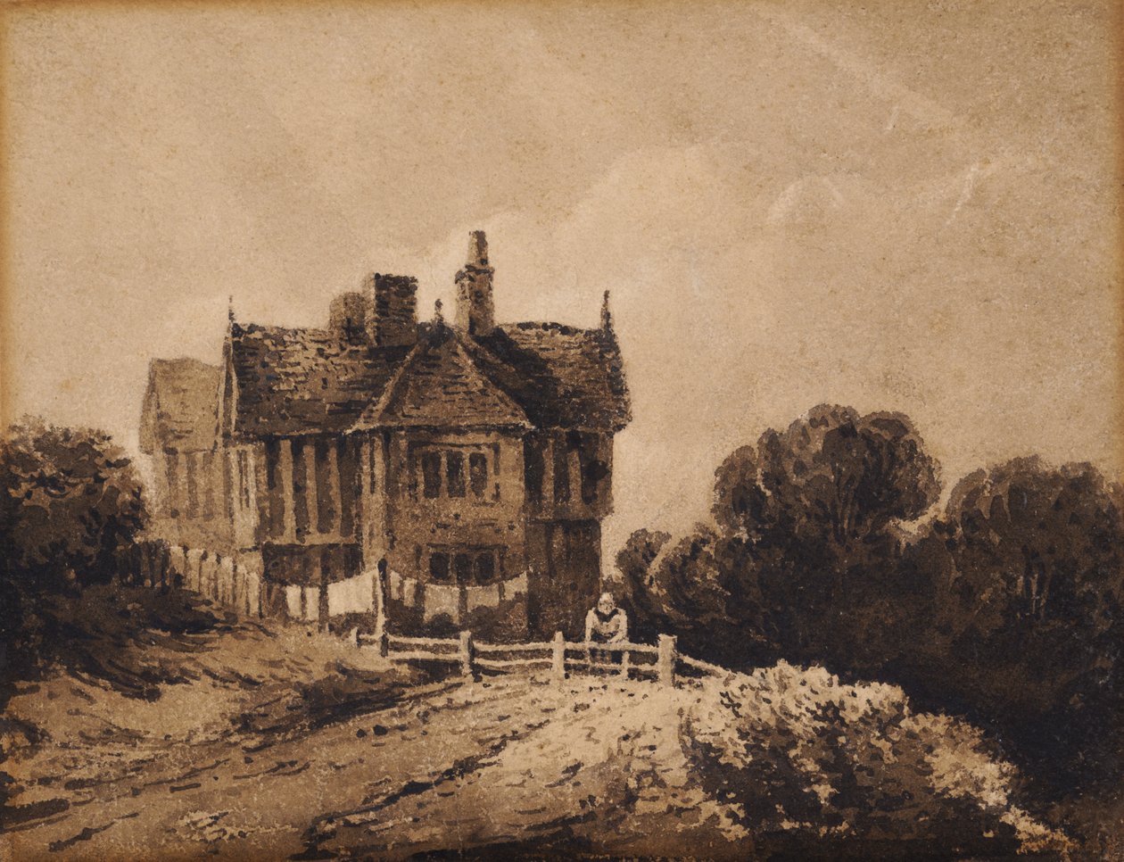 Tanulmány a régi házról alkotó: David Cox