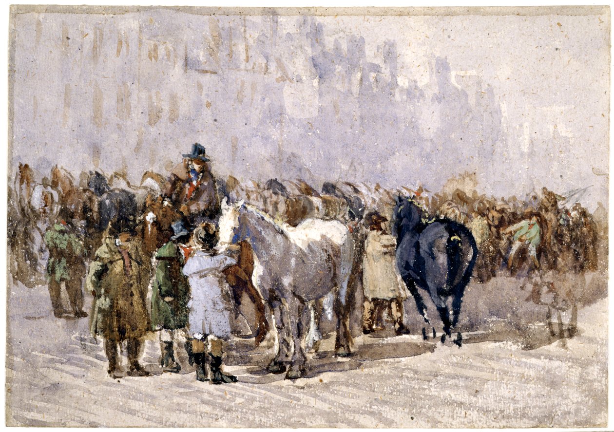 Birminghami lóvásár, 1841-49 körül alkotó: David Cox