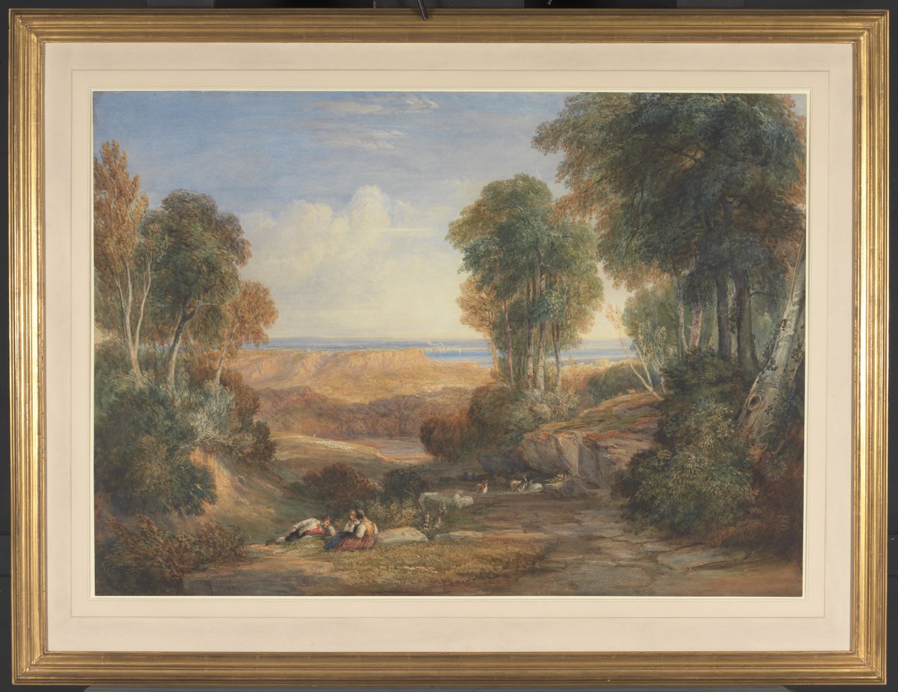 A Severn és a Wye találkozása, a távolban Chepstow-val alkotó: David Cox