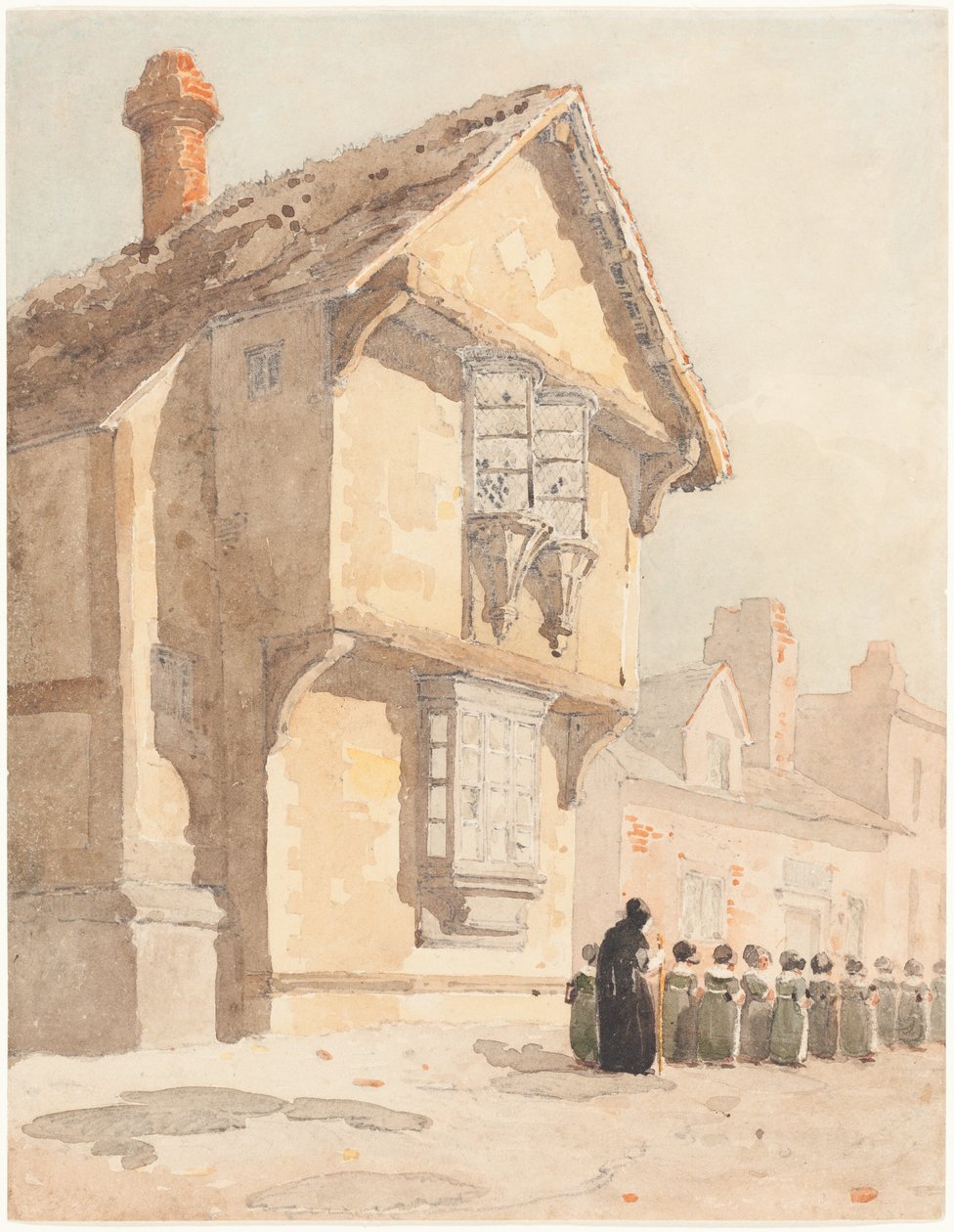 Az iskolába vezető út alkotó: David Cox
