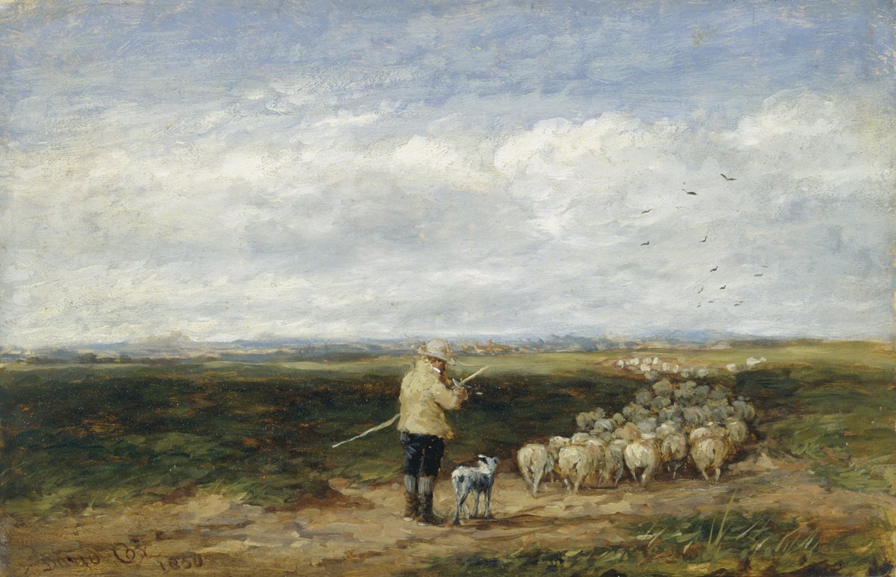 A pásztor, a nyáj visszatérése alkotó: David Cox